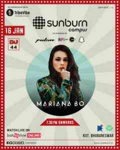 Mariana Bo - Live @ Campus, Sunburn Festival, India