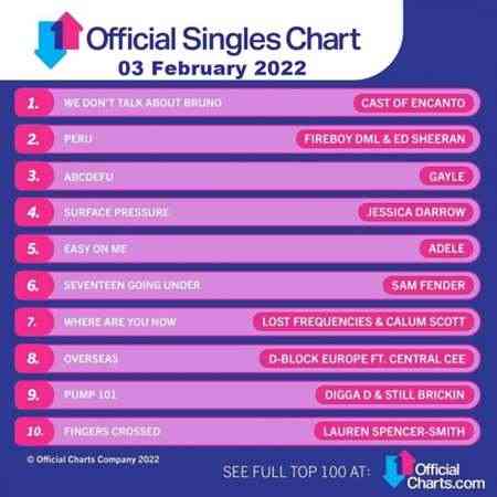 The Official UK Top 100 Singles Chart [03.02] 2022 (2022) скачать через торрент