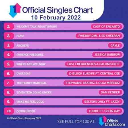 The Official UK Top 100 Singles Chart [10.02] 2022 (2022) скачать через торрент