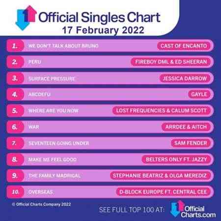 The Official UK Top 100 Singles Chart [17.02] 2022