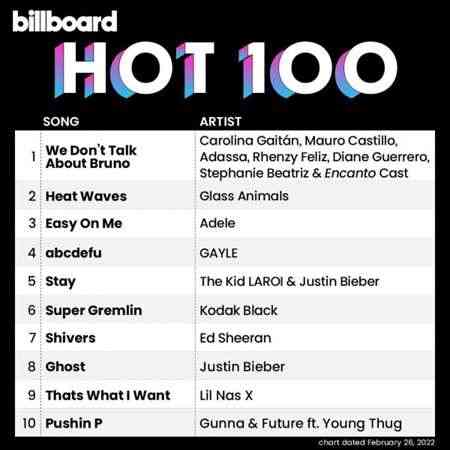 Billboard Hot 100 Singles Chart [26.02] 2022 (2022) скачать через торрент