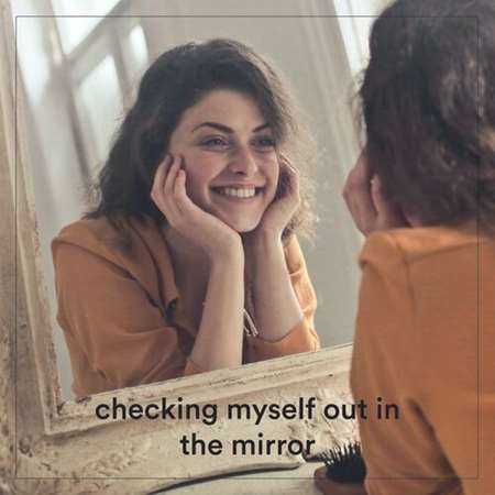 checking myself out in the mirror