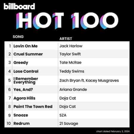 Billboard Hot 100 Singles Chart [03.02] 2024 (2024) скачать через торрент